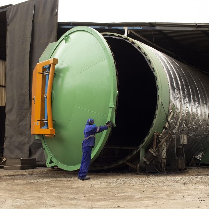 Autoclave industrial de grande porte da TECBORR