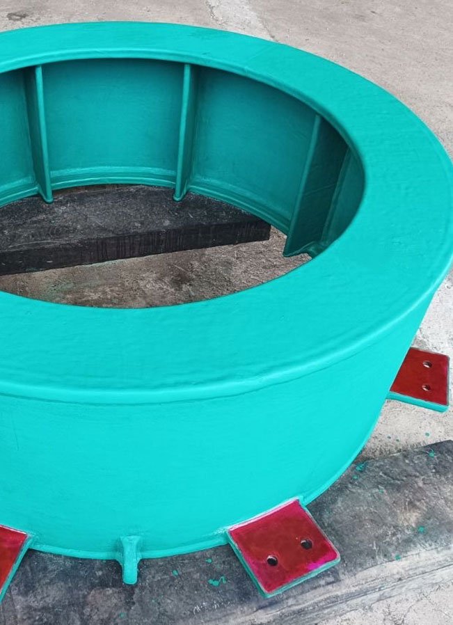 Borracha Bicolor BicolorTec Tecborr - verde e vermelha